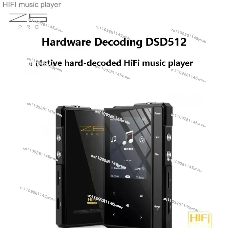 Z6 Pro DSD512 Wireless Bluetooth Music Player MP3 Hifi Sound Stereo Lossless Decoding Output Portable Customized Gifts
