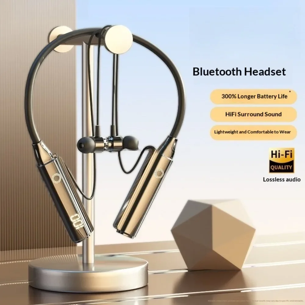 2025 New Fashionable Neck-hung Wireless Earphones High Appearance Value Lossless Sound Quality Noise Cancellation Sleep Fitness