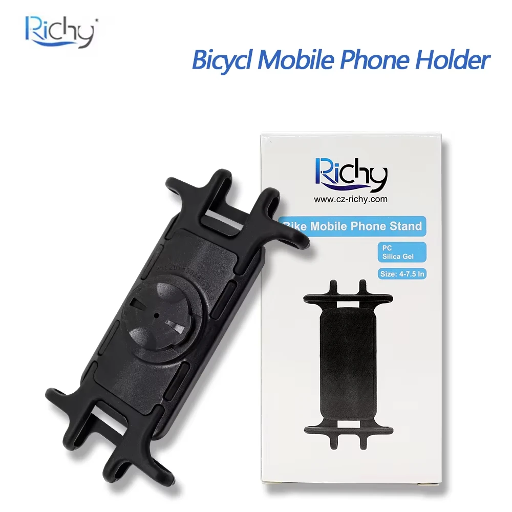บิชี่ที่วางโทรศัพท์จักรยานซิลิโคนดูดซับแรงกระแทกที่วางนำทางจักรยานเสือภูเขาที่วางโทรศัพท์กันลื่นอุปกรณ์เสริมสำหรับจักรยาน