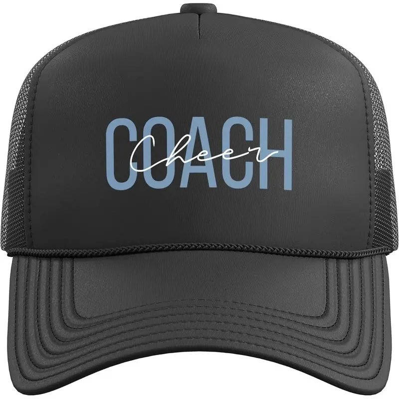 Cheer Coach Cheerleading Trucker Hat with Adjustable Mesh Back