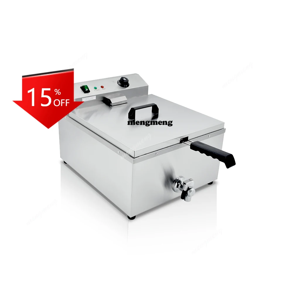 E132 Factory Direct Sale Fryers Stainless Steel Commercial Used 18L Electric Deep Fryer For Sale