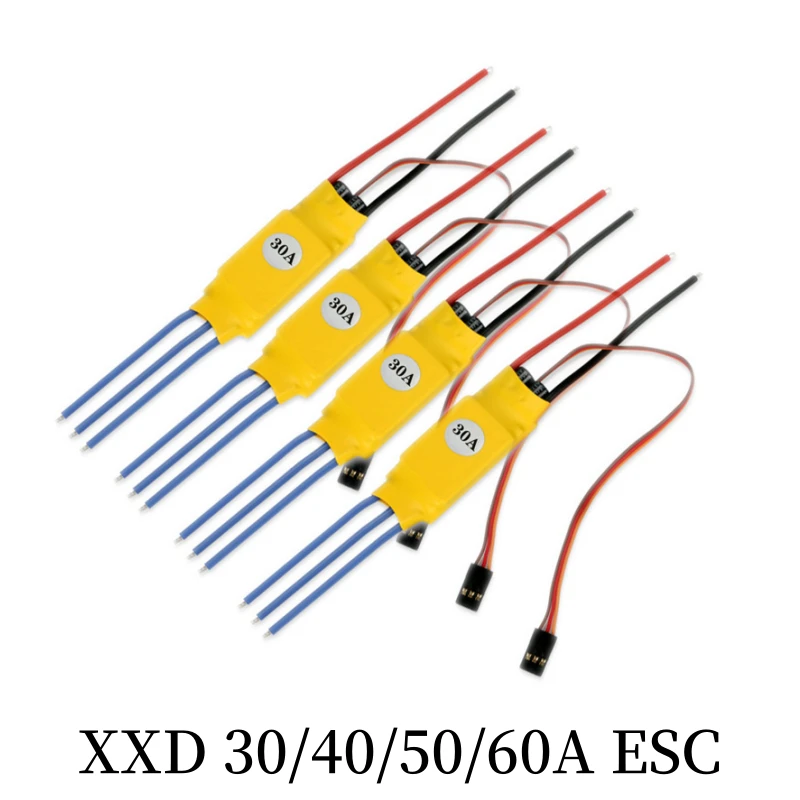 Xxd 20a 30a 40a Esc Brushless ไฟฟ้าควบคุมรีโมทคอนโทรลเครื่องบินปีกคงที่ Multi-แกนเครื่องบินไฟฟ้าระเบียบ RC