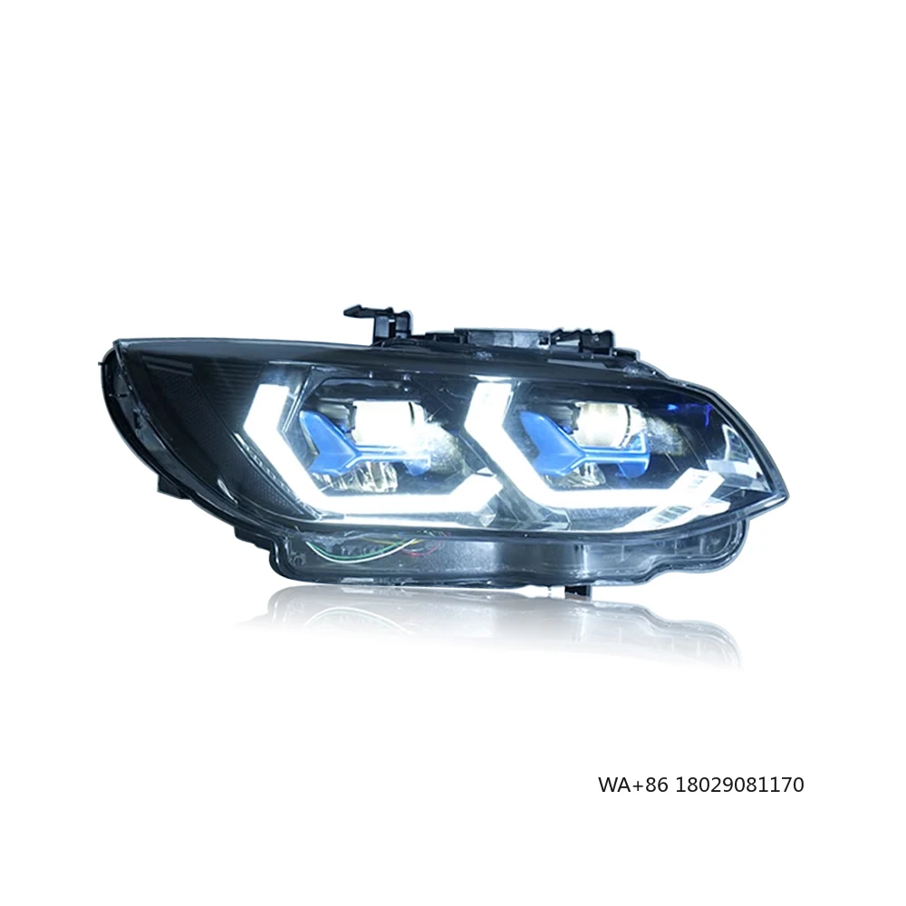 

Для BMW 3 серии E92 E93 320i 325i M3 2007-2010, светодиодная автоматическая фара в сборе, обновленный эффект запуска, аксессуары для линз проектора