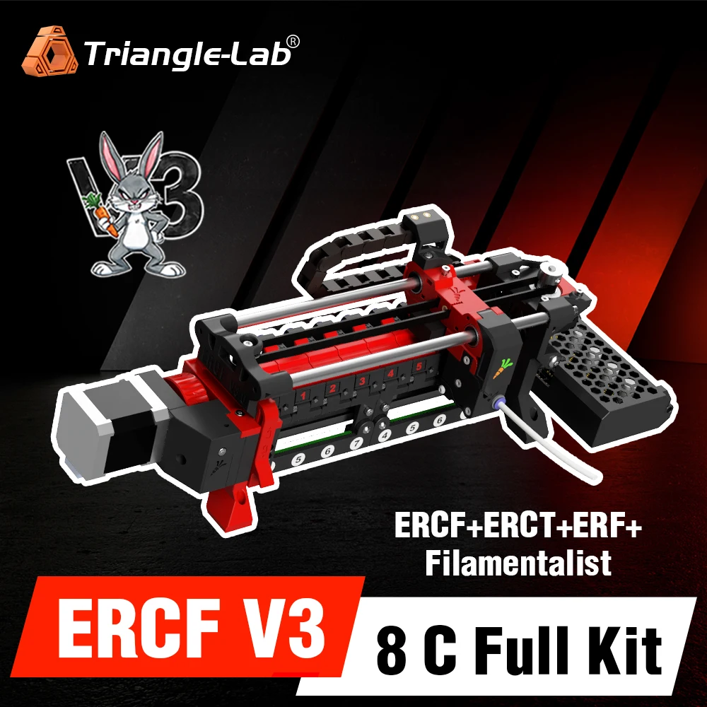 

Trianglelab ERCF V3 8 Chanels Full Kit With MMB Board Filamentalist Voron MMU 3D Printer Parts For Voron