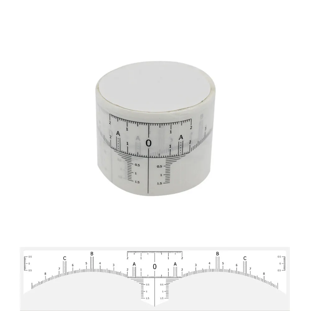 

50Pcs Vernier Eyebrow Ruler Disposable Stickers Mini Measuring Tools for Tattoo Makeup Jewelry Handicraft Caliper Gauge
