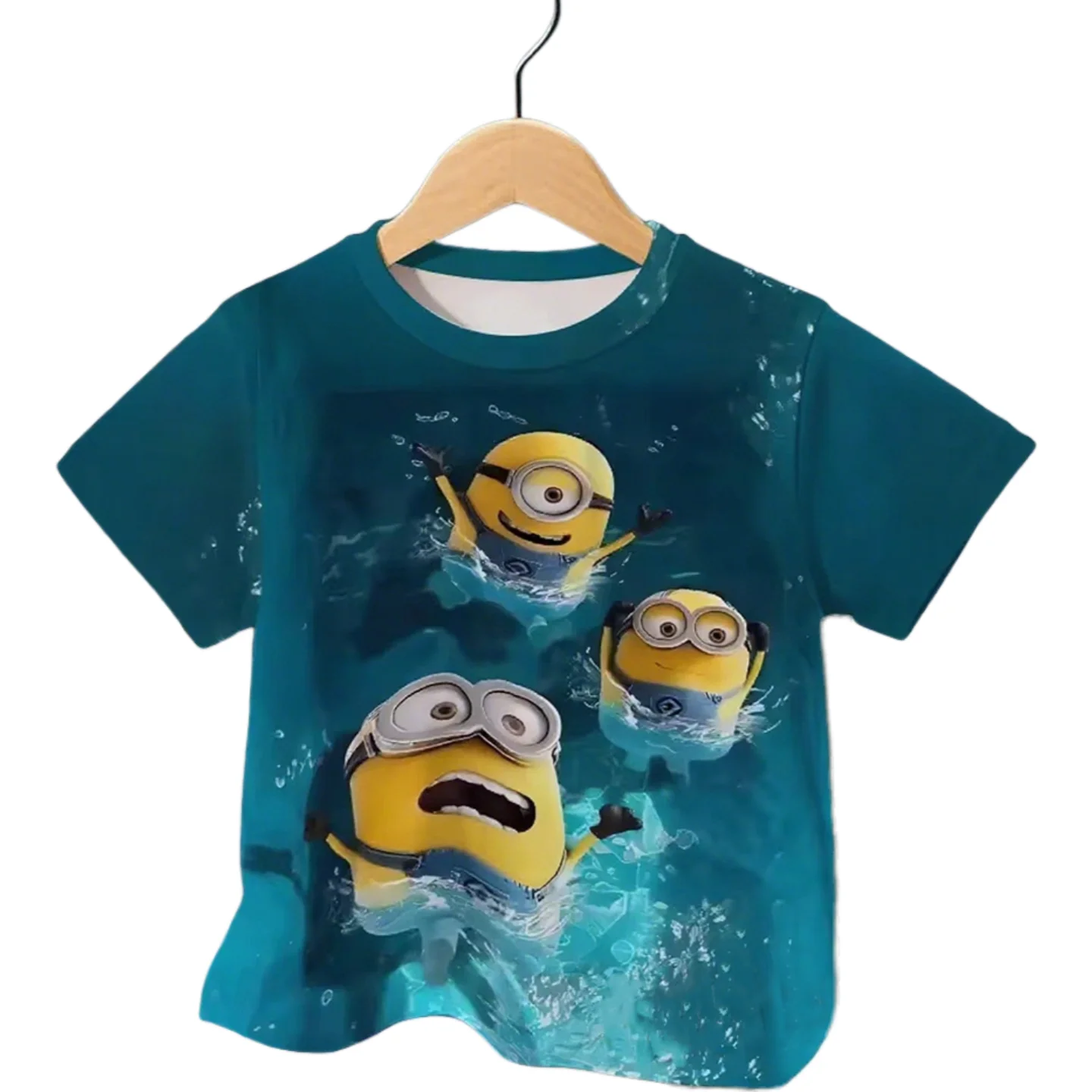 

Casual Comfortable Wear Age 3-16 Minions Graphic Tee Summer Hot Kids T-Shirt Boys Girls 3D Print Short Sleeve Top 100-6XL