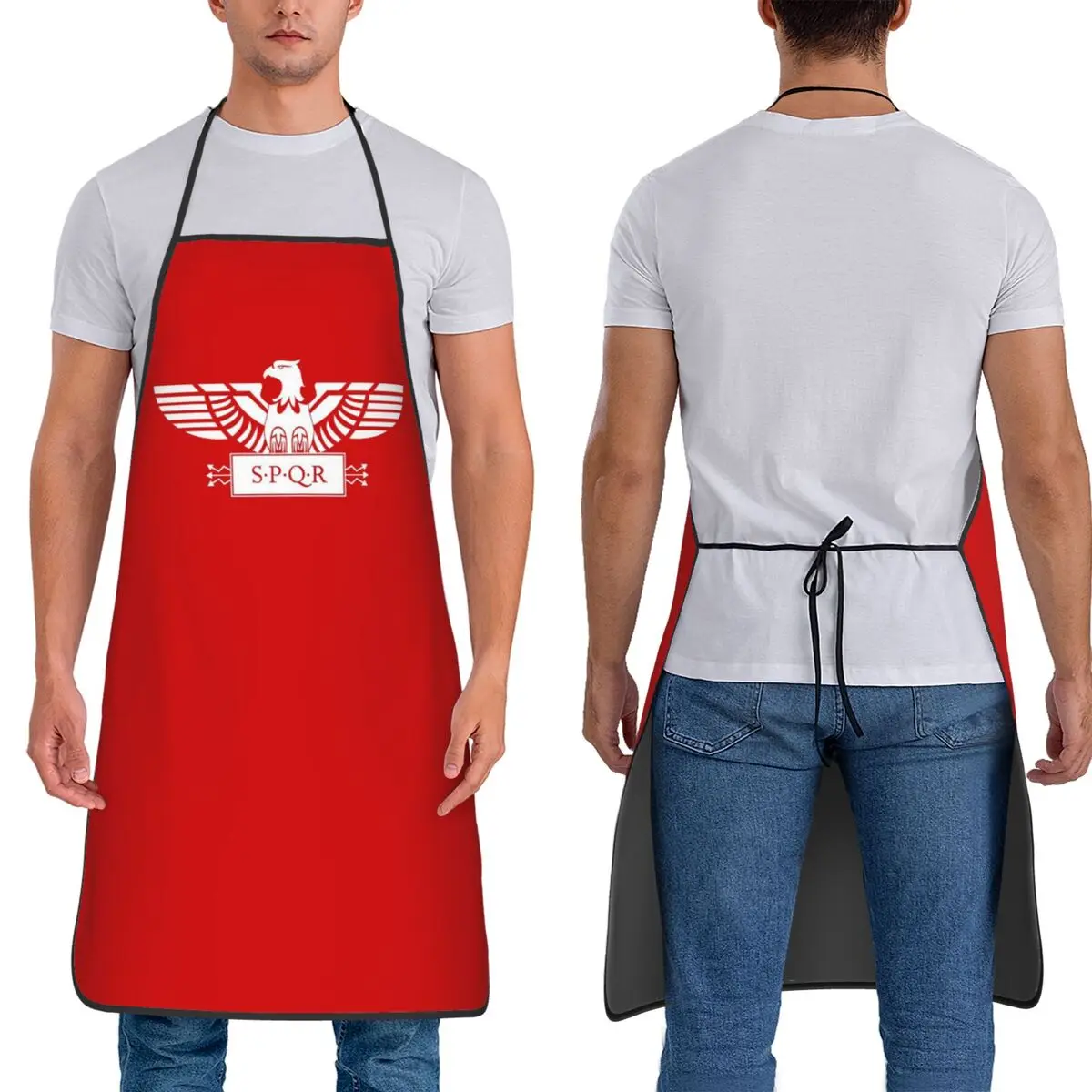 Rome SPQR Roman Aprons Chef Cooking Tablier Waterproof Bib Kitchen Cleaning Pinafore for Women Men Painting