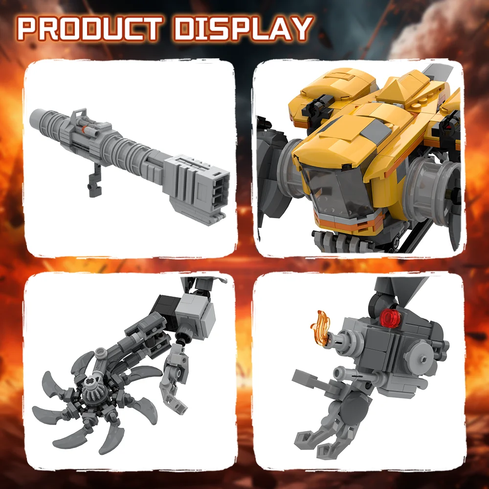 MOC High-tech Robot Building Blocks Model MAD STOMP XT Bricks MechWarriors DIY Assembled Toy for Kids Gift