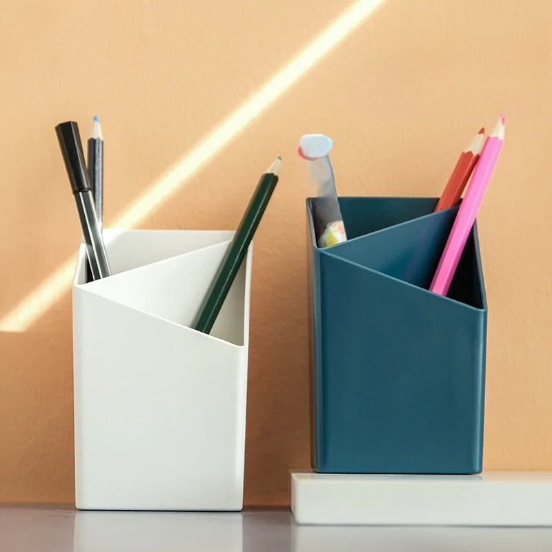 Pen holder Student storage box Office desktop pen barrel Girl's heart Internet celebrity pen holder Female