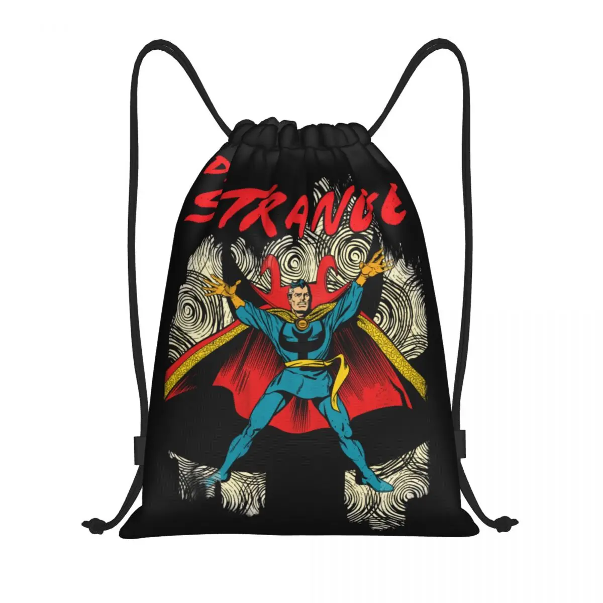 Custom Concentric Doctor Strange Drawstring Backpack Bags Men Women Lightweight Gym Sports Sackpack Sacks for Traveling