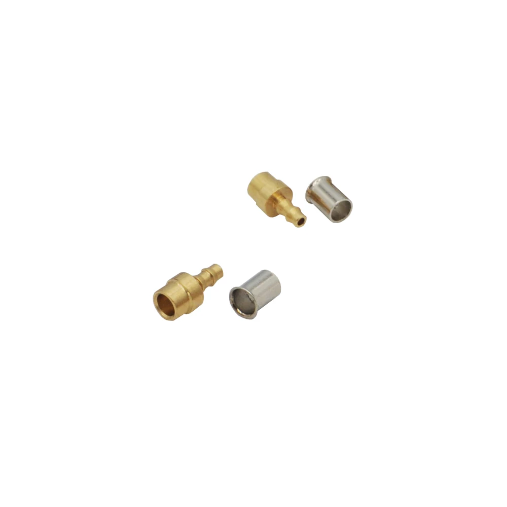 OD 3mm 4mm connettore a saldare a gomito dritto tubo di rame tubo flessibile per RC cilindro idraulico braccio escavatore camion parti del modello