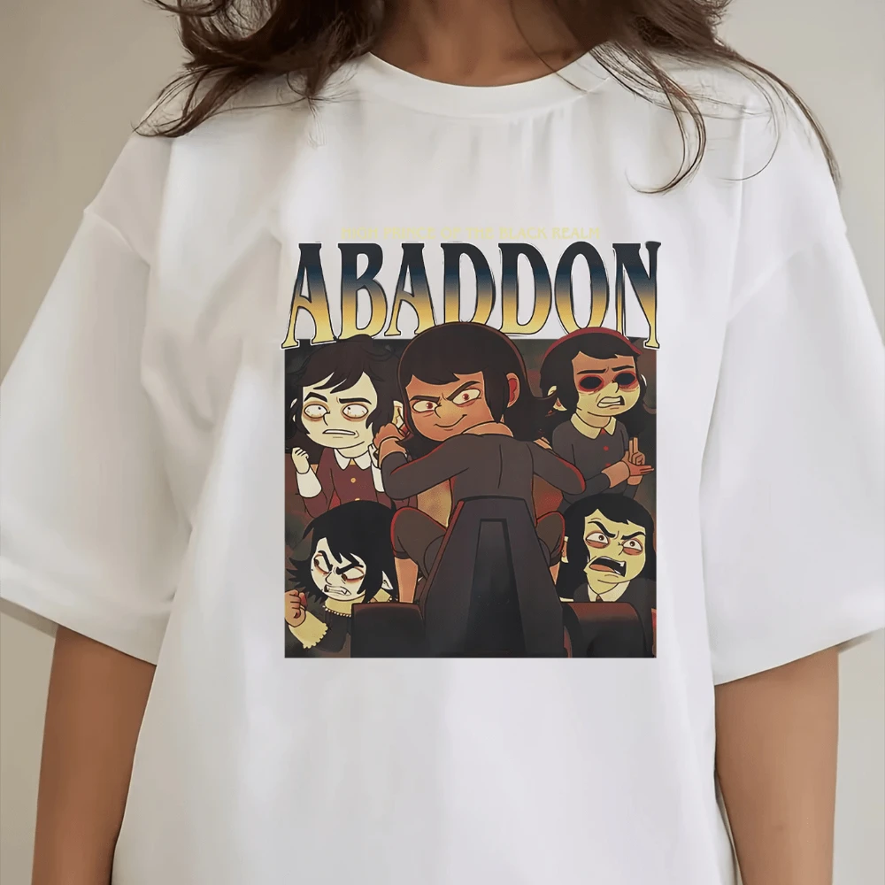 Fashion Women's Spring and Summer Cartoon Theme Collage Design Follows Fantasy Anime Fan+retro Poster Style: T-shirt