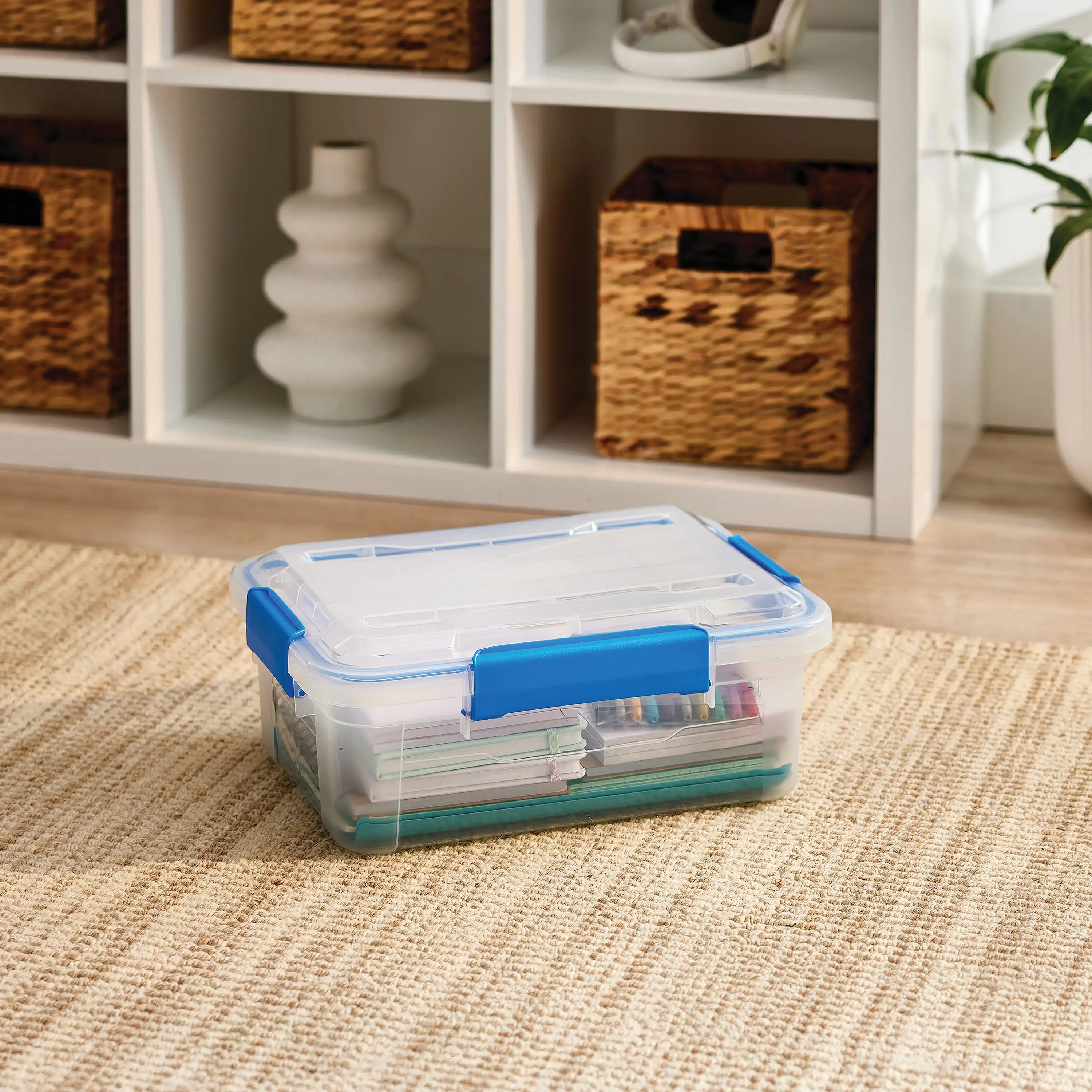 6 Pack Waterproof Storage Box 3 Gallon 12 Quart 11.4 Liter IP67 Rated