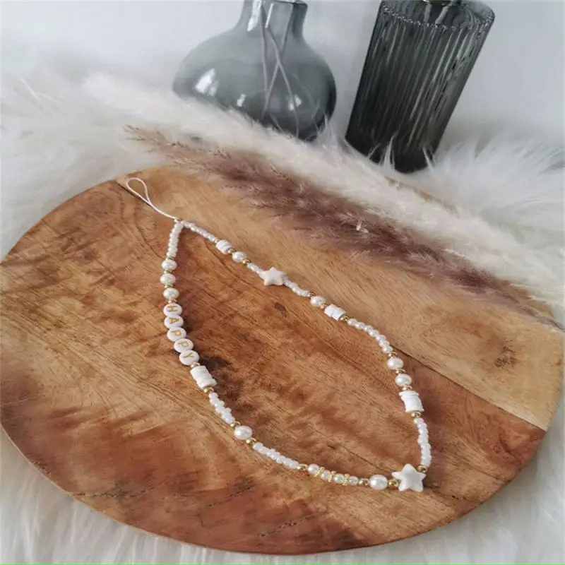 Mobile Phone Durable Five-pointed Star Beautiful Letters Simple Decoration Shell Portable Fashion Mobile Phone Periphery Natural