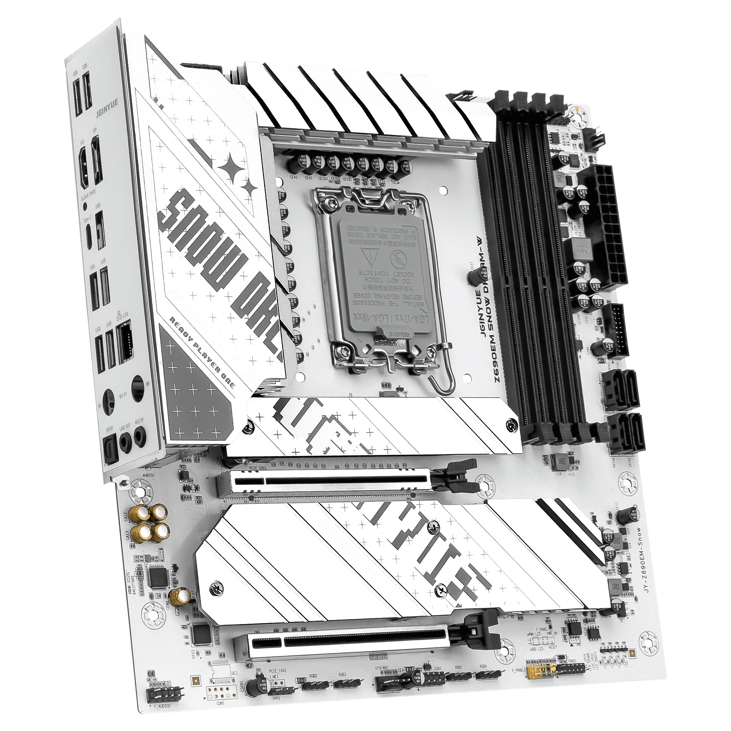 لوحة أم JGINYUE Z690EM Snow Dr - مراجعة Pc Gaming I7 14Th Gen وسعره