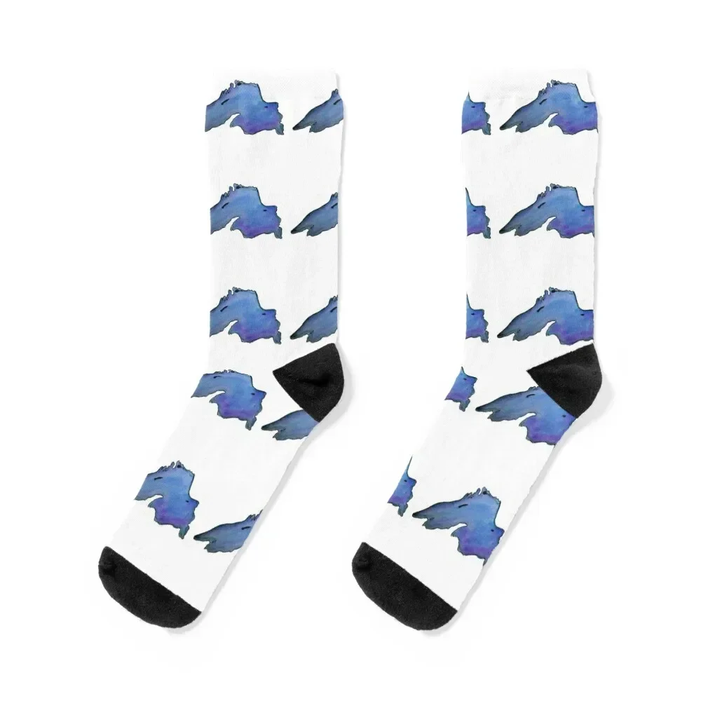 Lake Superior Socks halloween Thermal man winter cute Antiskid soccer Socks For Women Men's