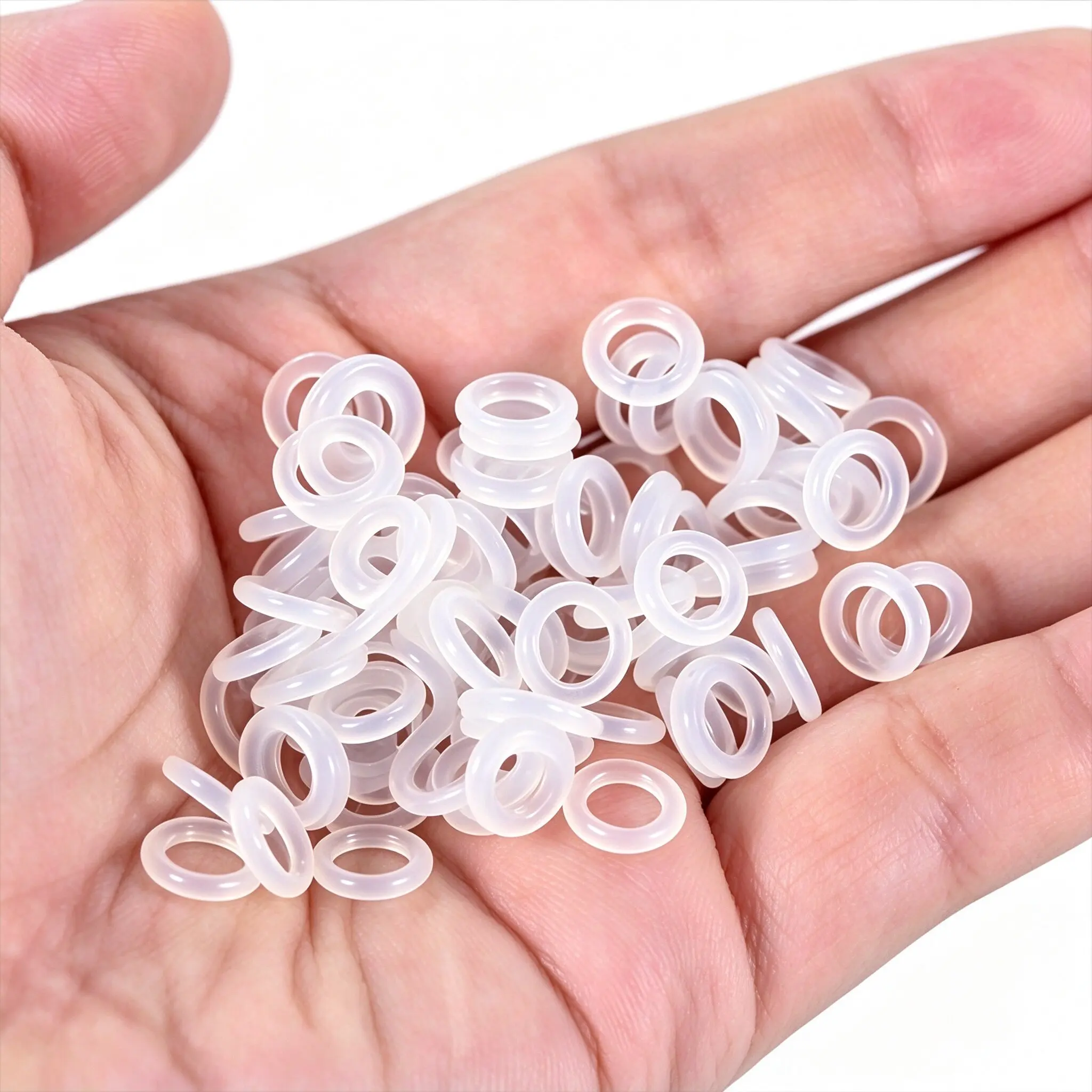 50/1000PCS Clear Rubber O Ring Sealing gasket Switch Dampeners - Perfect for Mechanical Keyboards & Cherry MX Switches!