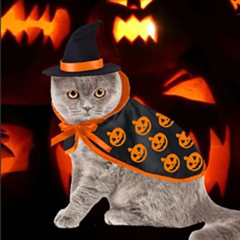 Halloween Pet Cat Small Dog Costumes Pet Costumes Kitten Puppy Cape for Cats Dogs Chihuahua Clothes Accessories Gift