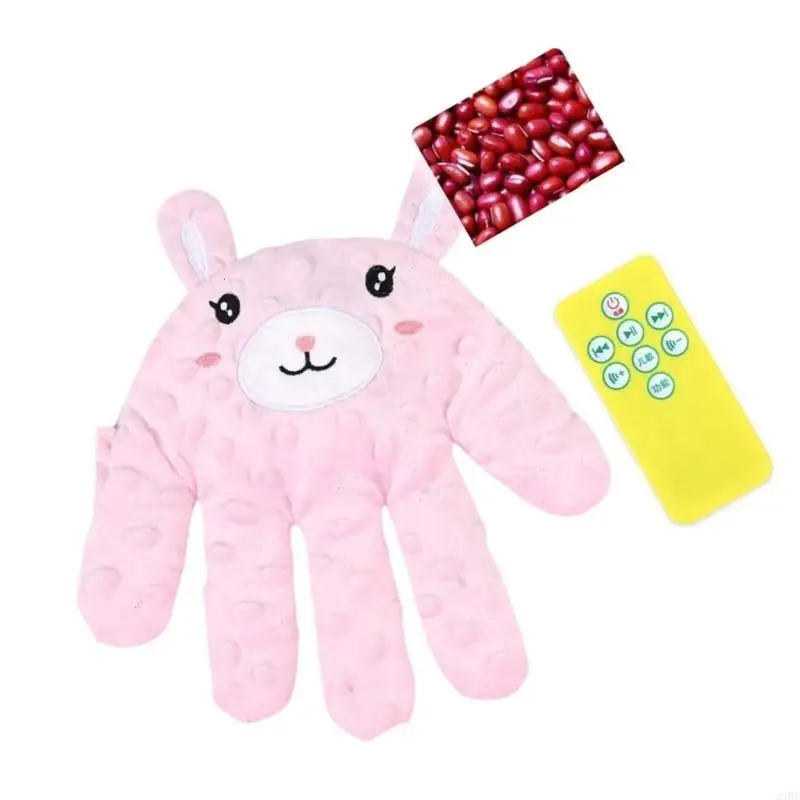 1 مجموعة من الرسوم المتحركة Dupease Depase Hand Texiet Relief Doll للرضع مريح لعبة مضادة للبدء مع وحدة تحكم عن بعد 24BE