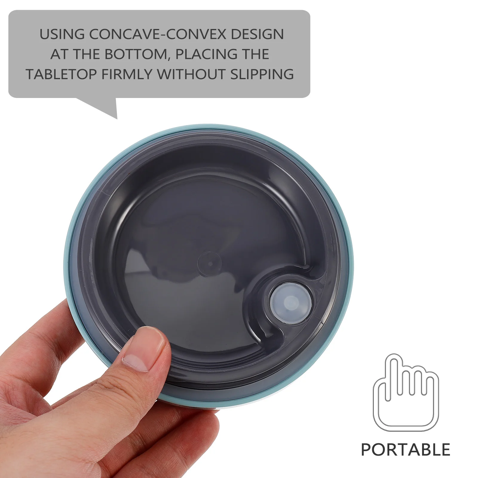 

1Pcs Breakfast Cup 630Ml Leakproof Portable Soup Cup with Detachable Inner Tank Concave-Convex Bottom Outdoor Breakfast