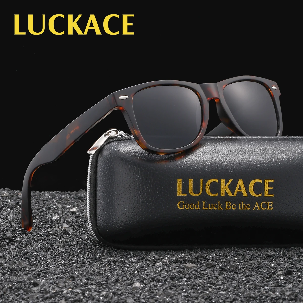 LUCKACE Unisex Polarized Sunglasses Butterfly Shaped Frame Music Festival Travel TAC Lenses Reduce Direct UV Rays Brand Packagin