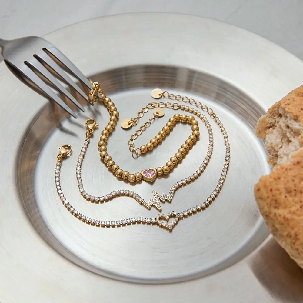 غير يتلاشى الأزياء الكوبية سوار الأوروبية والأمريكية الفاخرة شيك سحر الإسورة للماء الراقية سلسلة اليد عاشق