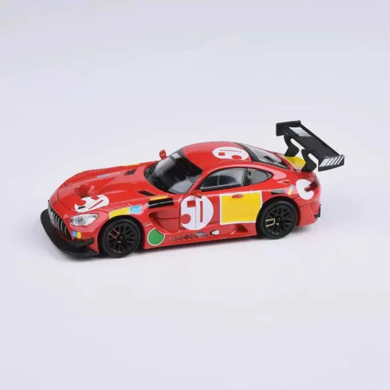 

PARA 1:64 Scale GT3 Spa 50th Red Pig Livery Alloy Car Model Ornament Souvenir Display Collection Hobby Gift