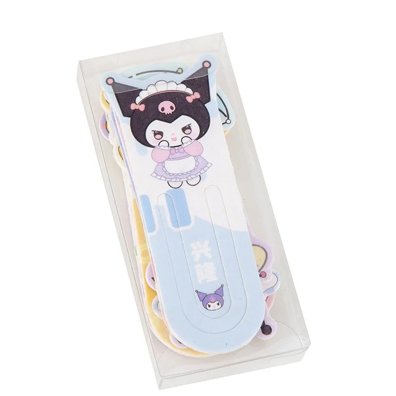 15 pièces Hello Kitty mélodie cannelle Kuromi dessin animé mignon papier signet ensemble étudiant créatif signet papeterie cadeau en gros