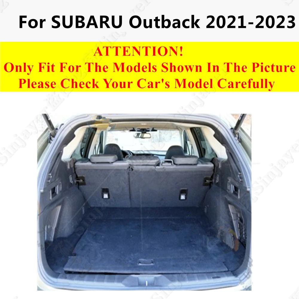 Car trunk mat for SUBARU Outback 2023 2022 2021 Rear Cargo Liner Protect Cover Interior Accessories Tail Boot Tray luggage Pad