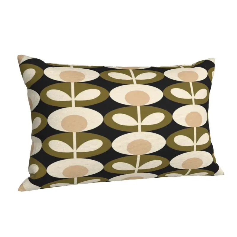 Custom Luxury Orla Kiely Floral Cushion Cover Soft Abstract Scandinavian Pillow Case Rectangle