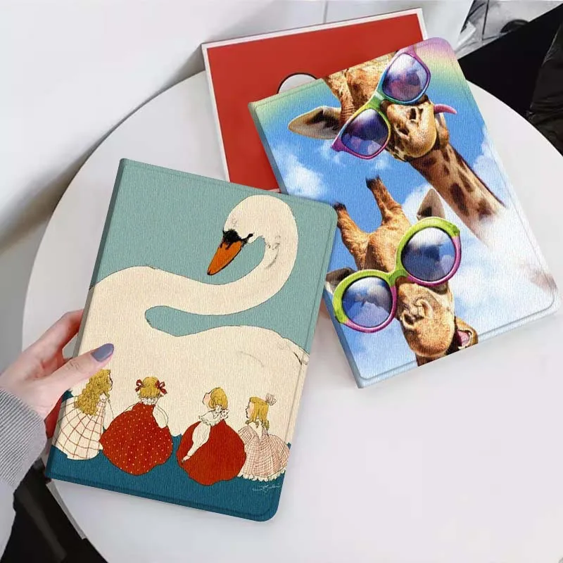 

Giraffe Goose Popular Gift For Xiaomi Mi Pad Mini 4 5 6 7 SE Pro Plus Redmi Pad 2 SE 2025 8.8 11 Foldable Tablet Case