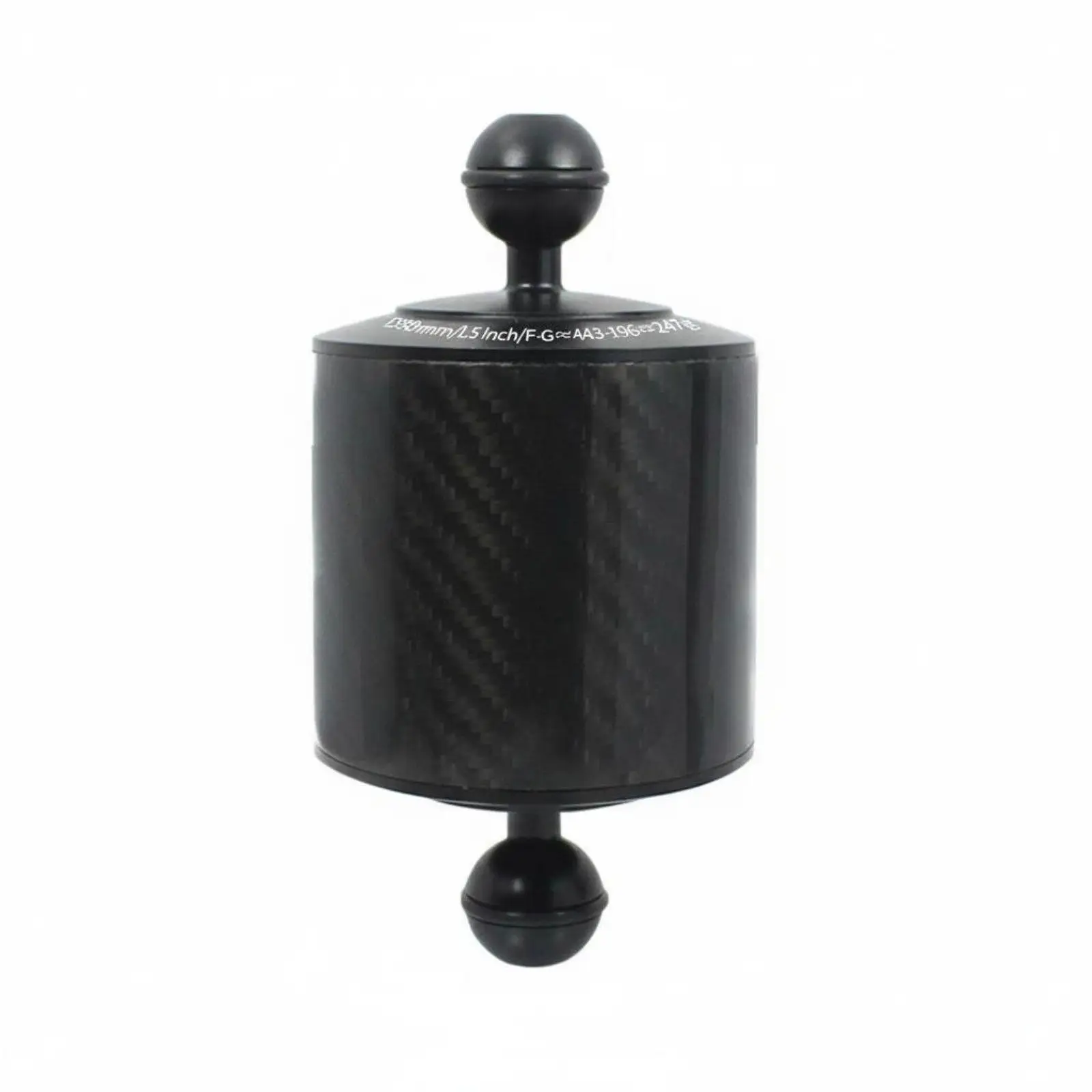 Lightweight Diving Light Arm Carbon Fiber Double Ball Head Buoyancy Rod for Underwater Camera Setup Accessories