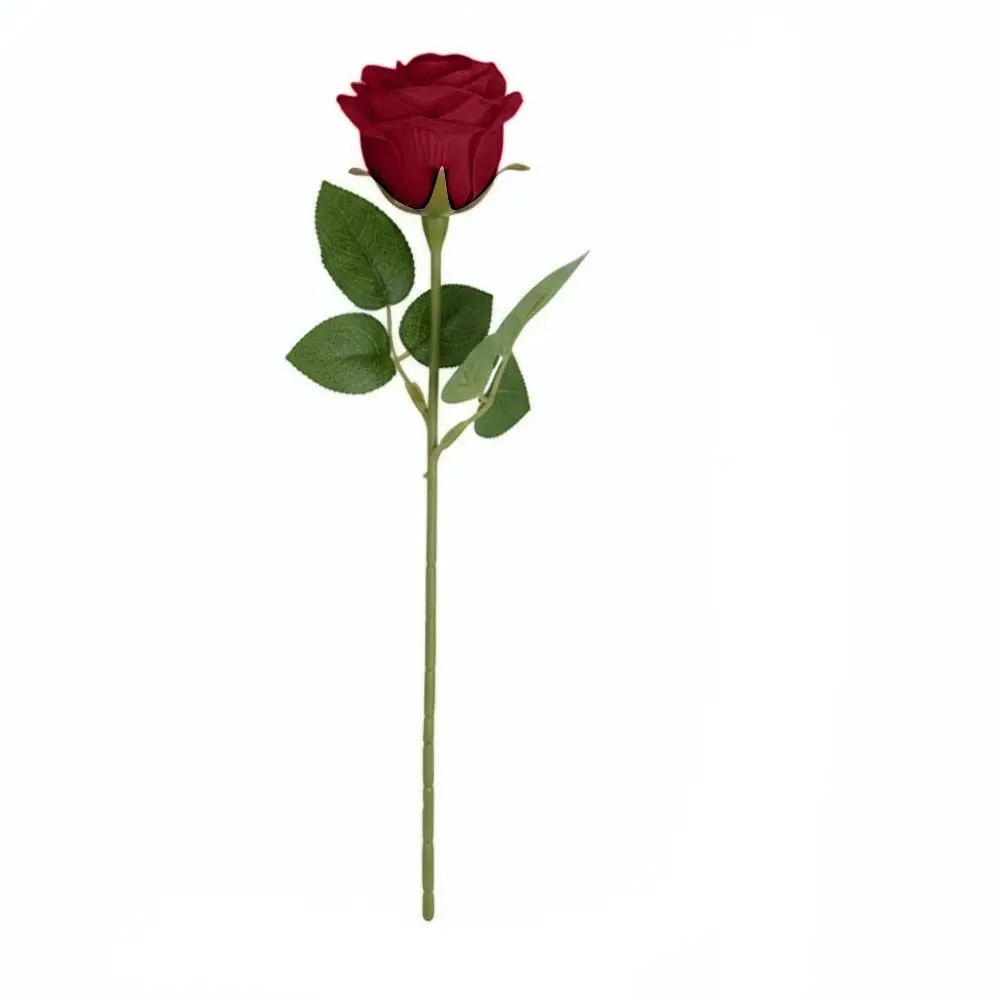 1pc Silk Rose Simulated Rose Bouquet Small Bundle DIY Floral Materials Simulation Flowers Realistic Soft Home Decoration