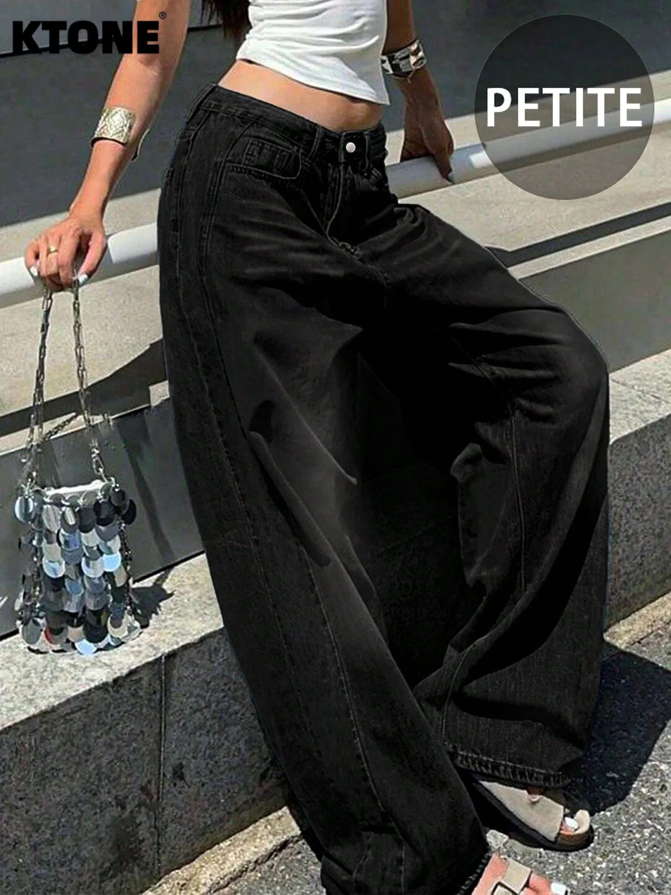 

Harajuku Jeans Men's Black Baggy Denim Streetwear Drip Original No accessories or belts included