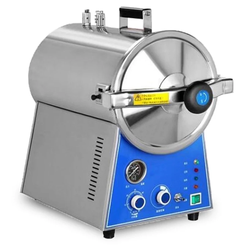 TM-T24J Benchtop Rapid Steam Sterilizer Dental Automatic Model Water Cut-off Protection Stainless Steel Construction