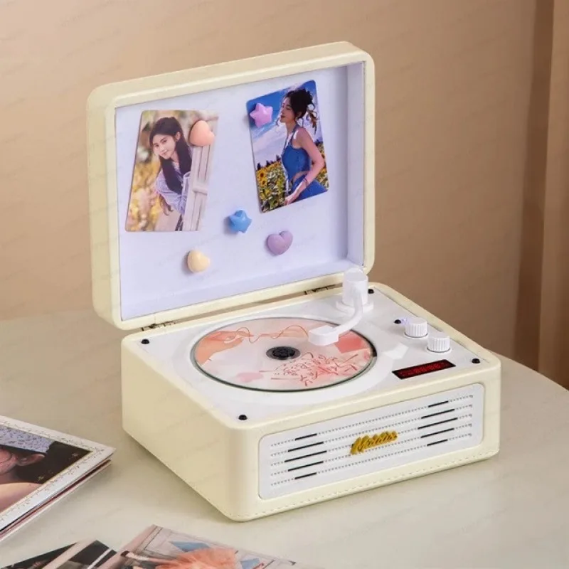 New Retro Cd Player Music Album Bluetooth Stereo All-in-one Player Record Player Cd Playe