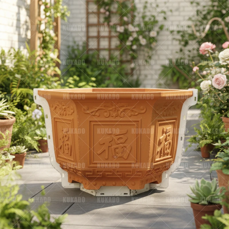 Chinese Style Cement Flowerpot Mold Homemade Grouting Bonsai Concrete Diy Crafts Plant Bonsai Handmade Gardening Supplies