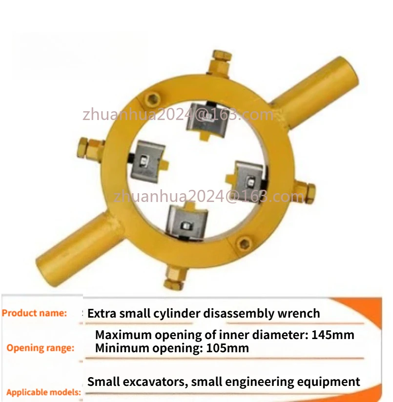 Kunci Pas Tiga/Empat Cakar untuk Perbaikan Excavator Doosan Daewoo Komatsu, Kunci Pas untuk Melepas Silinder Hidrolik