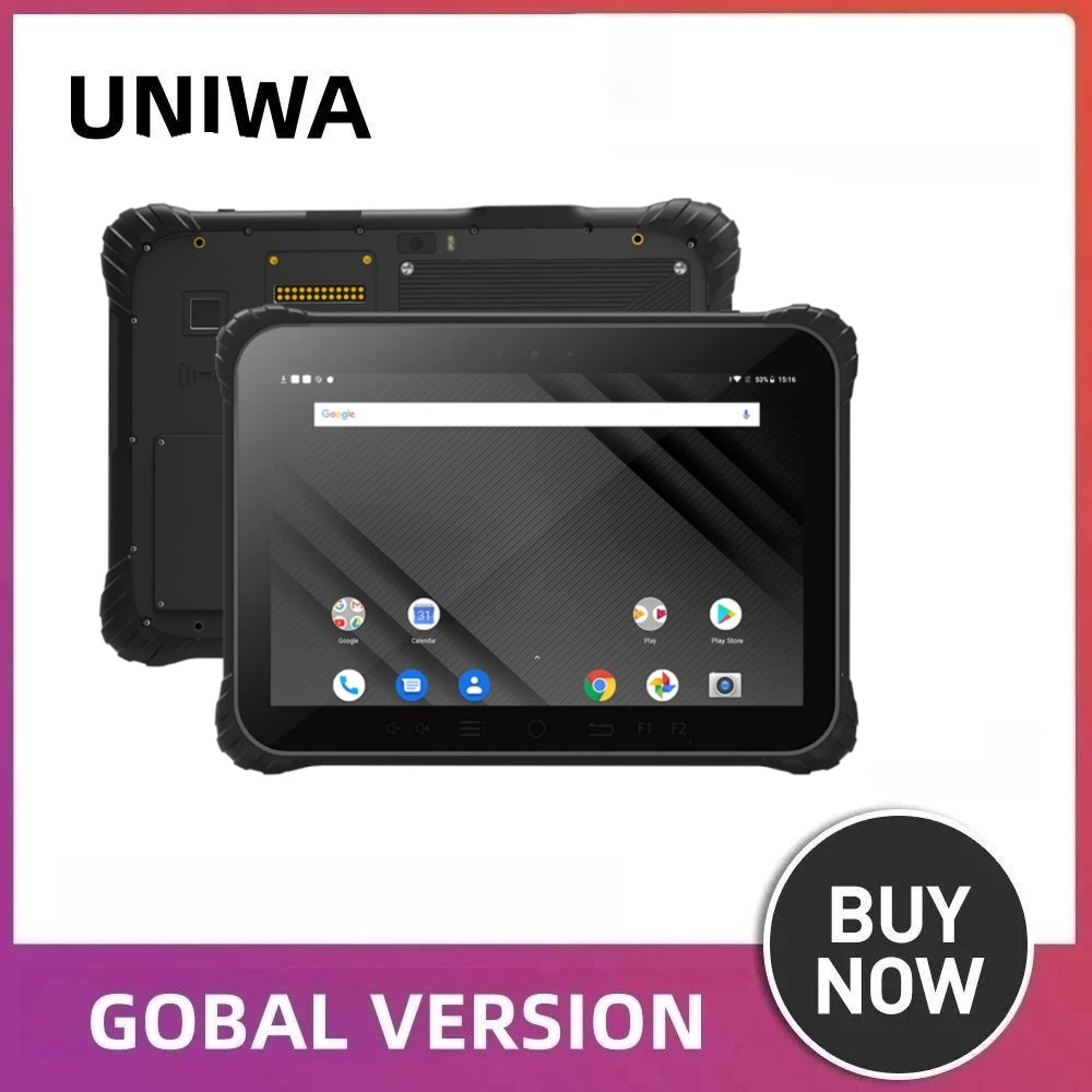 UNIWA P1000 Rugged Tablet 10 Inch 4GB RAM 64GB ROM Snapdragon 632 Octa Core IP67 Waterproof  Rugged Android Tablet