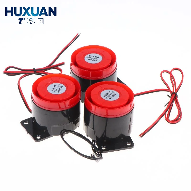 1Pcs High Decibel Sound And Light Alarm 12V 24V 220V Buzzer Anti-theft Audio Electronic Horn Waterproof Dustproof