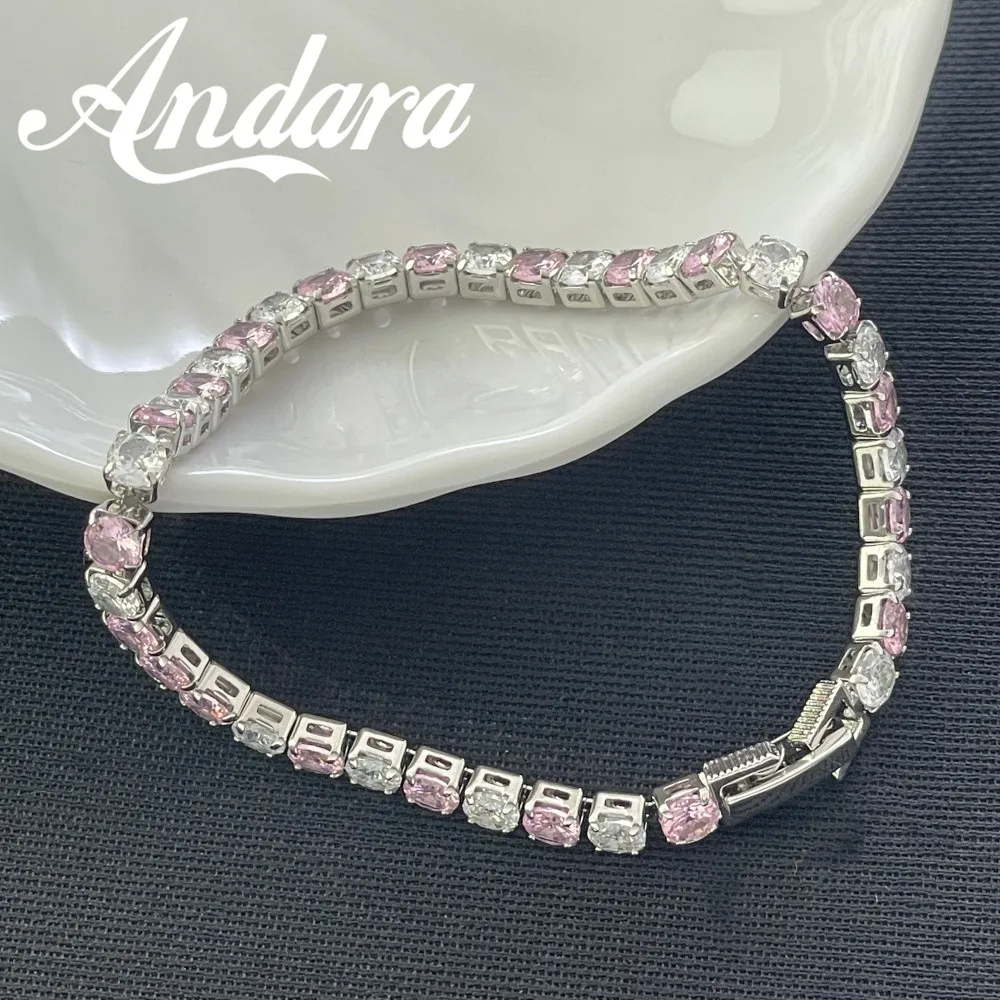 925 Sterling Silver 4mm micro-set zircon tennis bracelet, wholesale women's and men's bracelets and jewelry accessories.