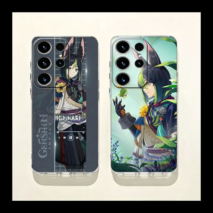 Genshin Impact Tighnari Phone Case for Samsung Galaxy S26 Edge S25 S24 FE S23 Plus S22 Ultra S20FE Cover Camera Protection