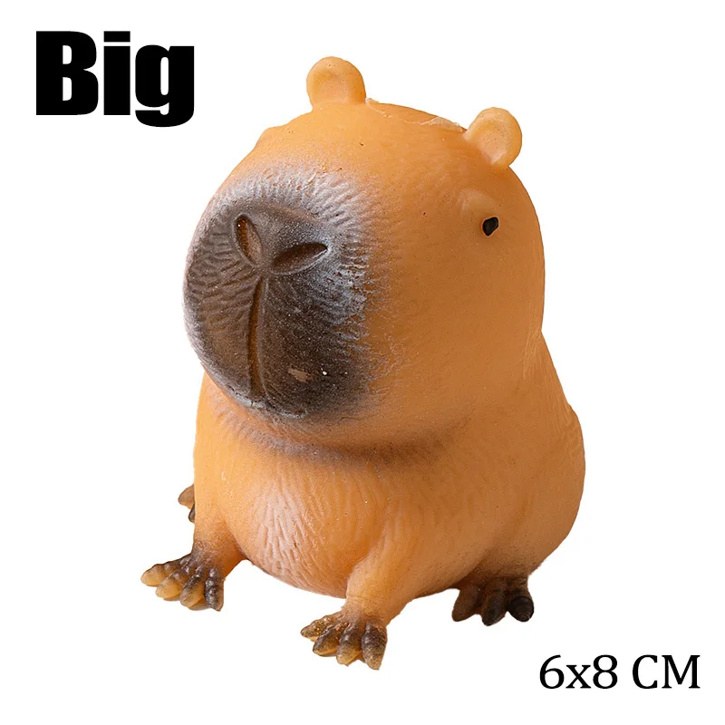 Lot de 2 Jouets à Presser Capybara Assis - Jouets de décompression Mignons en Caoutchouc - Portables pour soulager l'anxiété et Le Stress - pour Adultes, Enfants, décors intérieurs Lot de 2 Jouets à Presser Capybara Assis - Jouets de décompression Mignons en Caoutchouc - Portables pour soulager l'anxiété et Le Stress - pour Adultes, Enfants, décors intérieurs