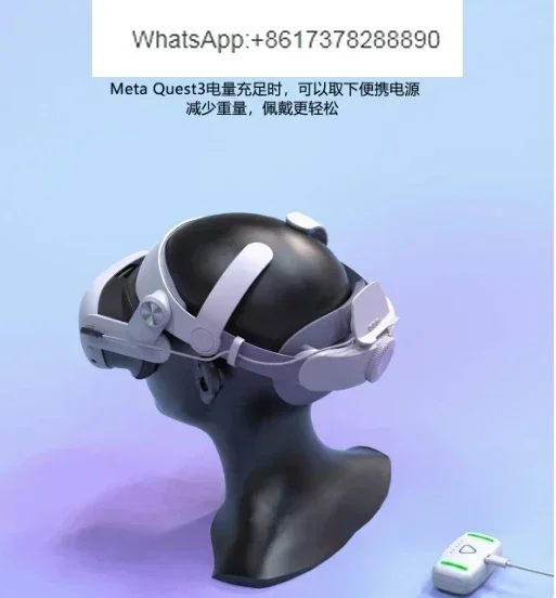 

T3 For Meta Quest 3 Elite Strap With 5000mAh/10000mAh VR Headset Fast Charging Head Strap Extend For Quest3 Accessories