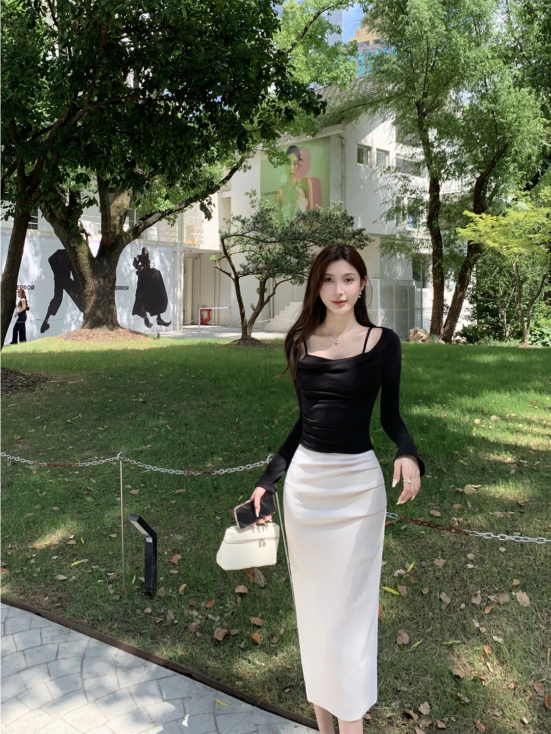 

High Waist Mid-Length Slim Fit Sexy Slit Elastic French Sle f Body Skirt for Women Summer Season Daily Wear JIANO FOREVER