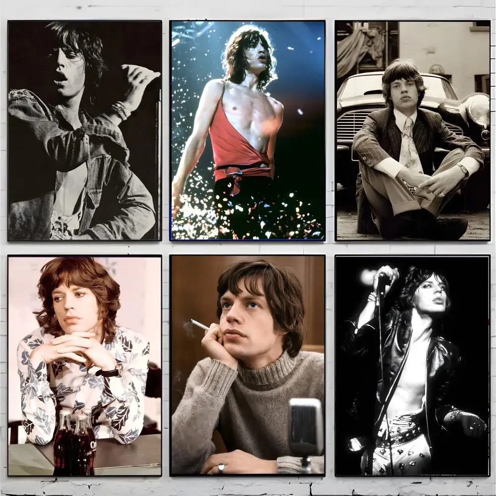 Singer Rock M-Mick Jagger Poster Superior Home Space  Indoor Decorative Art & Home Decor