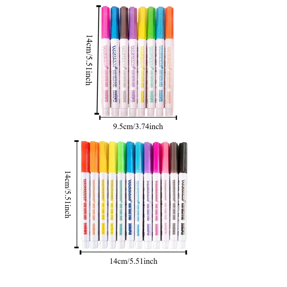 Drawing Set DIY Double Line Contour Pen Safe Non-toxic Coloring Markers Stationery Graffiti Drawing Toy Students