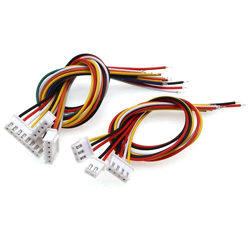 10 sztuk/partia JST XH 2.54 2/3/4/5/6/7/8/9/10 rozstaw pinów złącze 2.54mm przewód z wtyczką kabel 30cm długość 26AWG