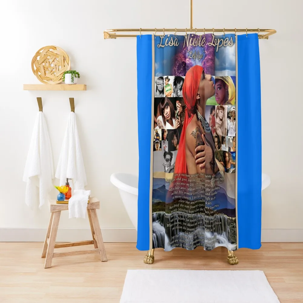 

Lisa Lefteye Lopes Collage Shower Curtain Anime Shower Funny Shower Bathroom Set Curtain