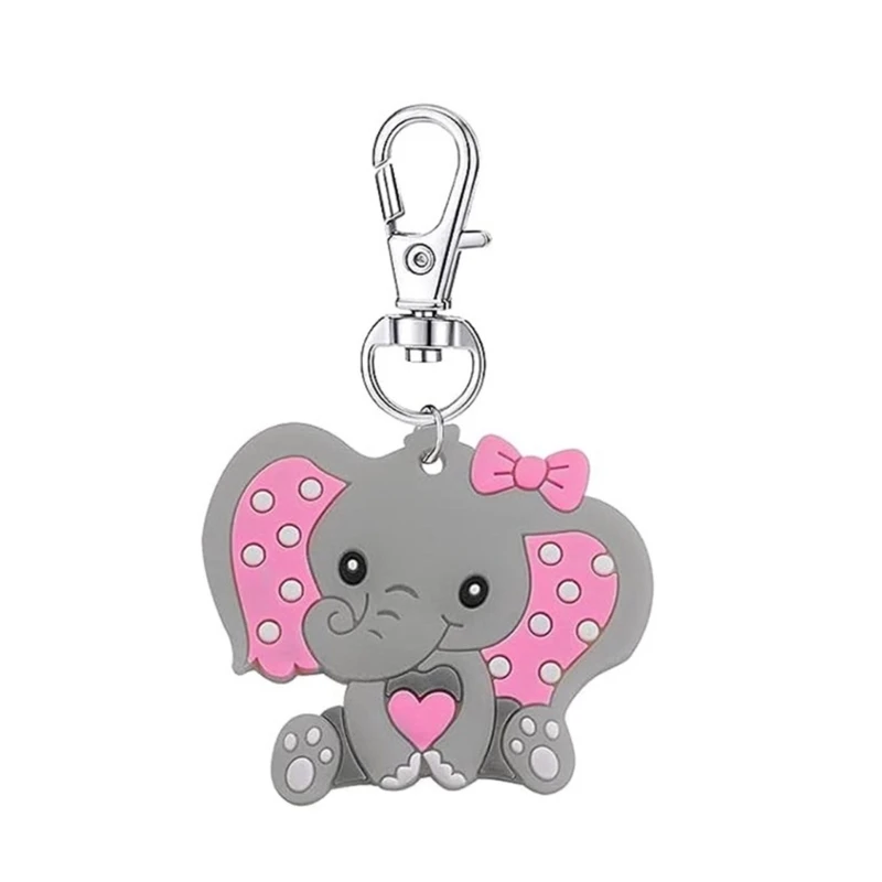 30Pcs Elephant Keychain Set Baby Shower keyrings Guests Return Gifts N58F